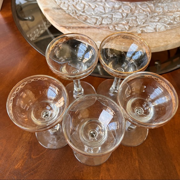 Vintage Stemware five pieces - Picture 3 of 5